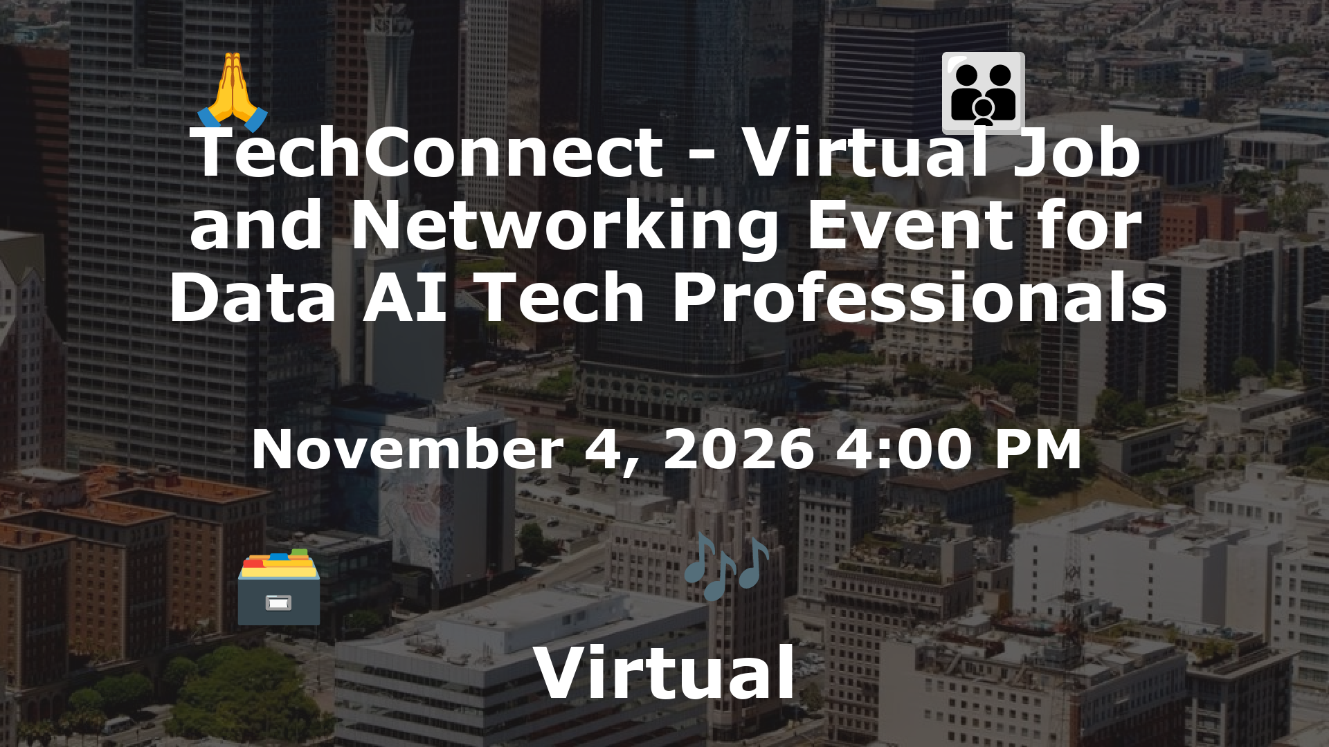 TechConnect - Virtual Job and Networking Event for Data AI Tech Professionals event image